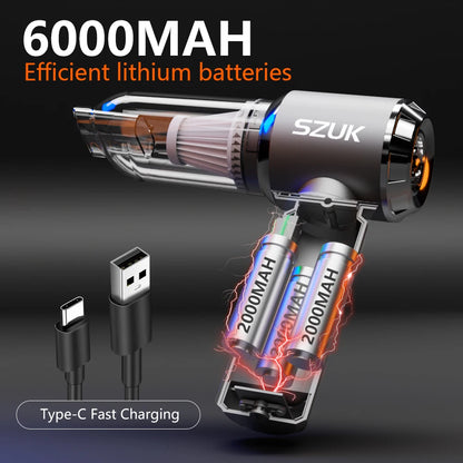 Wireless Mini Handheld Strong Suction Portable Vacuum Cleaner for Car Home