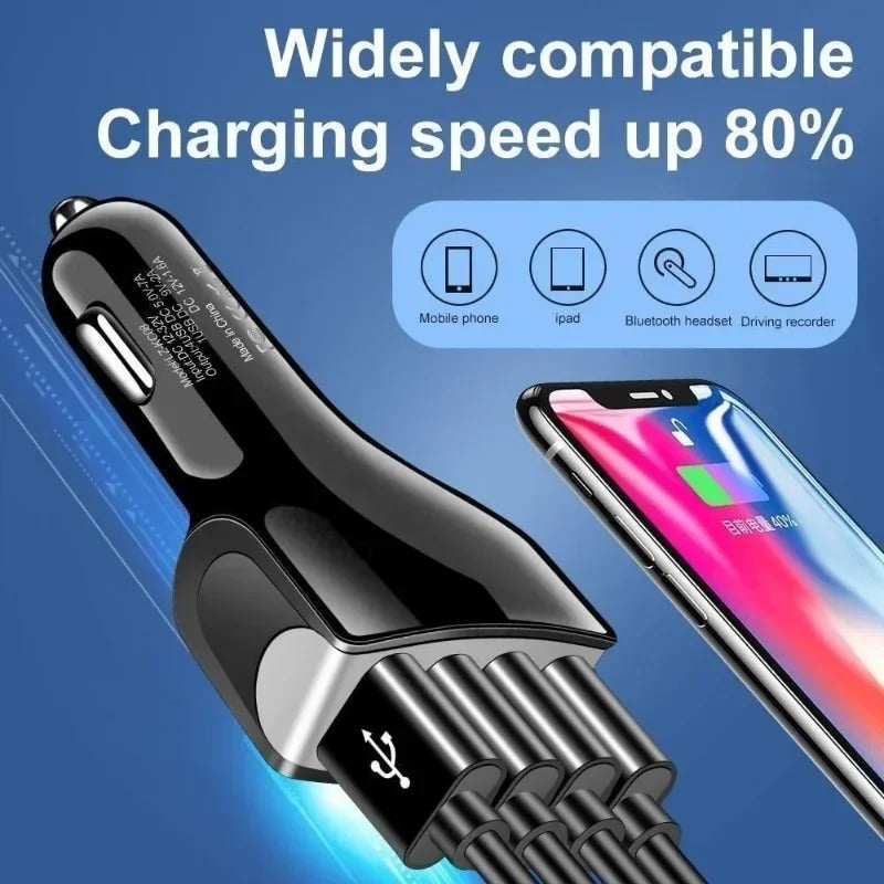 Quick Charge 3.0 Car Charger 4 Ports Fast charging adapter