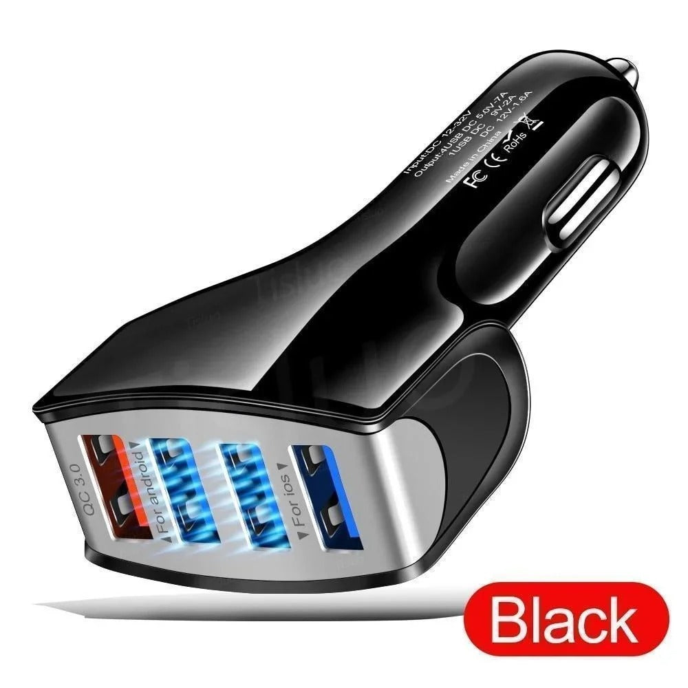 Quick Charge 3.0 Car Charger 4 Ports Fast charging adapter